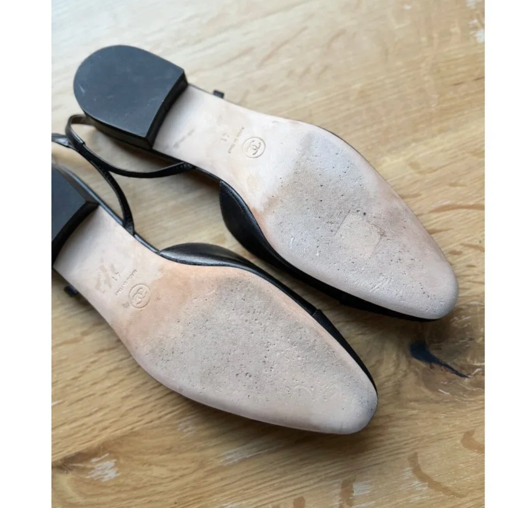 Chanel Classic Black Slingbacks - Picture 8 of 9